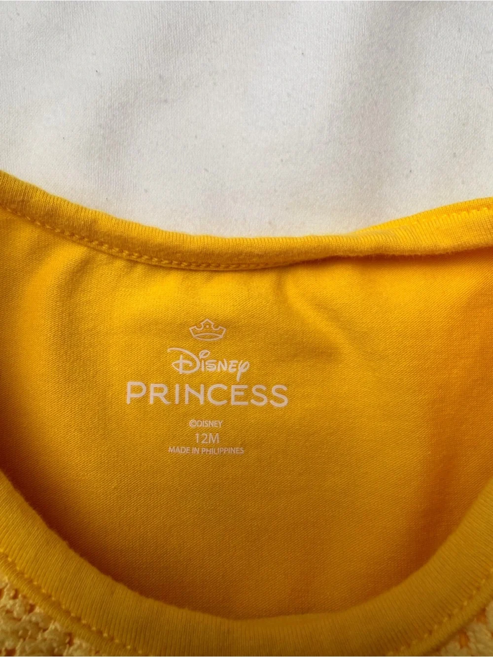 NWOT Disney Princess Belle Tutu Dress 12M Puff Sleeve Beauty & the Beast